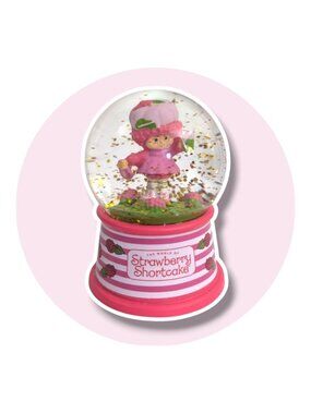 Strawberry Shortcake Snow Globe: Raspberry Tart, 4 in.